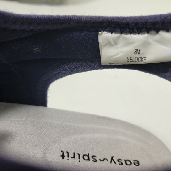 𝅺EASY Spirit Selocke Womens Size 8M Dark Blue Adjustable Strappy Nylon Sandals - Picture 9 of 10